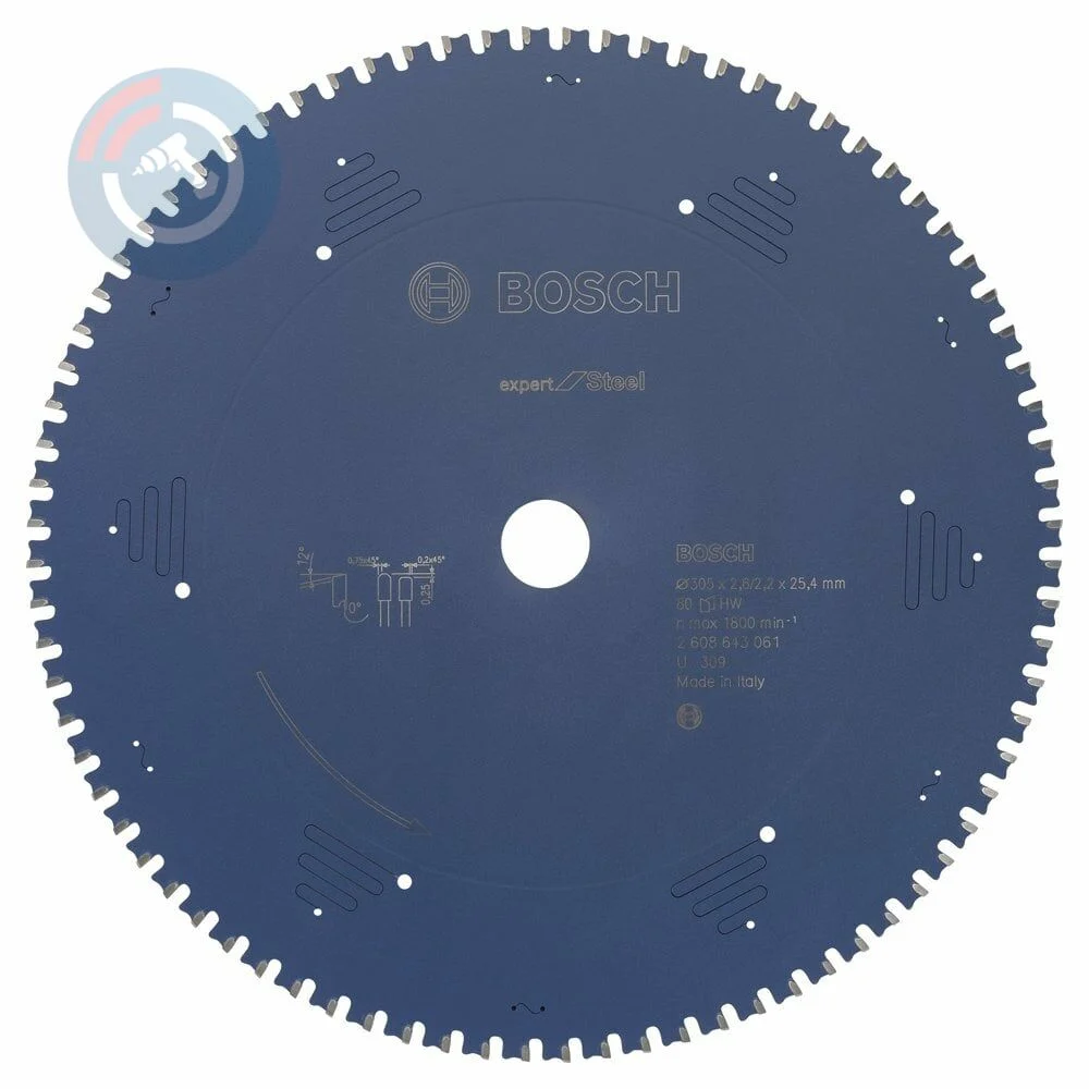 Bosch - Expert Serisi Metal için Daire Testere Bıçağı 305*25,40 mm 80 Diş